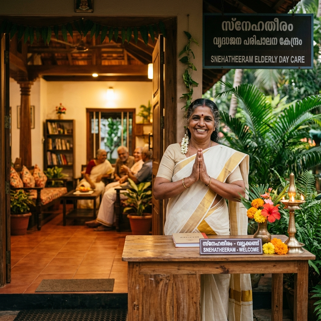 Welcoming reception at Pakalveedu